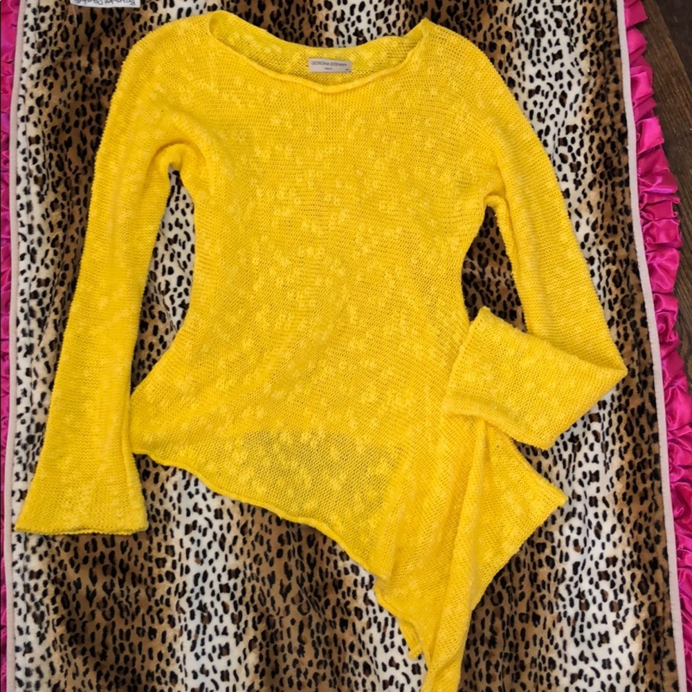 Georgina Estefania yellow sweater XS
